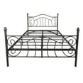 thumbnail image 1 of Xahpower Queen Metal Bed Frame Sturdy Steel Slat Support with Under Bed Storage, No Box Spring Needed, Black, 1 of 7