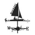 thumbnail image 1 of davian Vane Weathervane Easy to Install Gift Decorative Iron Decoration Wind Direction Indicator for Courtyard Outdoor Sailboat, 1 of 8