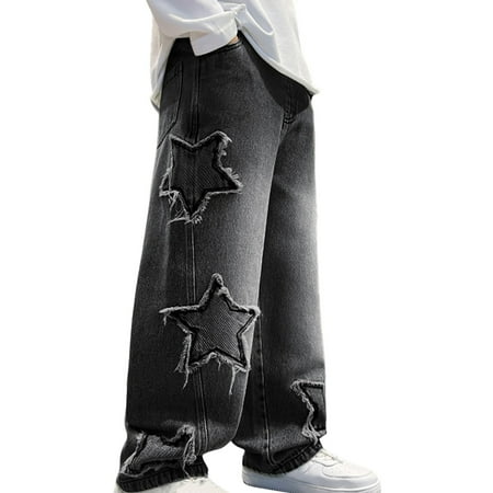 LNMQLPDBS Jeans for Kids Buckle Jeans Khaki Jeans 4t Boys Pants Size 18 Months Boys Clothes Toddler Boys 3t Workout Clothes Black 11-12 Years