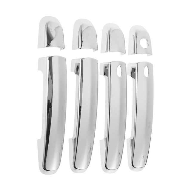 Cubierta de manija de puerta de coche Unique Bargains Smart - Cubierta de manija de puerta lateral del coche - para Suzuki Swift 2005-2017 tono plateado - 1 juego