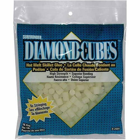 Diamond Cubes Hot Melt Skillet Glue,1 lb