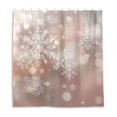 thumbnail image 2 of Christmas Snowflakes Flash Spots Shower Curtains with 12 Hooks Waterproof Bathroom Decor 66" x 72", 2 of 6