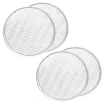 4X Pizza Screen, Pan,Pizza Pan for Oven, Tray, 12 Inch Seamless-Rim Aluminum Non Stick Screen