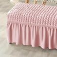 thumbnail image 4 of serony Long Bench Cover Bench Cover Removable Seat Furniture Protector for stretch slipcover Bed Bench Living Room Hotel Decor Pink, 4 of 8