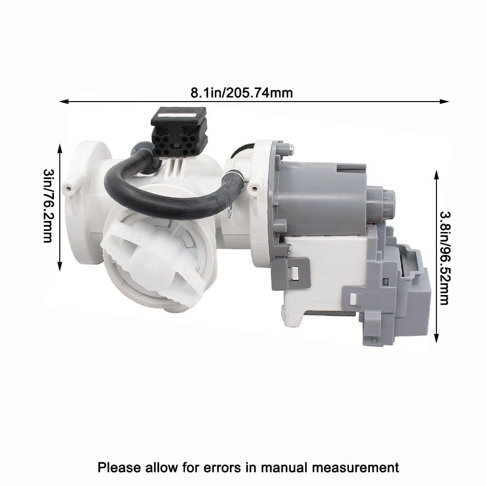 DC96-01585L Washing Machine Drain Pump fit for Samsung Washer, Repalce DC96-01585L, AP5582209, 2677749, PS4217041, EAP4217041