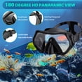 thumbnail image 2 of Equipo de snorkel 3 en 1 con máscara, aletas y tubo respirador para adultos, 2 of 7