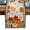Black Orange, variant on ERUNPONLY Orange Pumpkins Fall Table Runner - 48 Inch Long Thanksgiving Botanical Autumn Cotton and Linen Blended Dress Scarves Farmhouse Table Runner for Kitchen Dining, Coffee Table, 13" x 48"