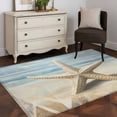 thumbnail image 4 of Retro Ocean Starfish Area&nbsp;Rug 4x6ft Coastal Vintage Watercolor Beach Marine Life Non-Slip&nbsp;Washable Square&nbsp;Rugs Soft Felt Indoor Floor Mat for Bedroom Kitchen Living Room Bathroom, 4 of 9