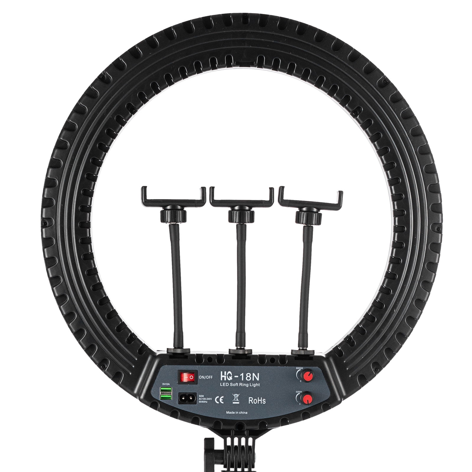 SHZOND 18" LED Ring Light Kit with Stand 85W LED Ring Dimmable 6000K for Camera Photography, YouTube Videos, Makeup