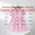 thumbnail image 3 of ATOGUTA Size 2T-6 Dress for Toddler Girls School Uniform Dresses Collar Short Sleeve Princess Dress Pink, 3 of 5