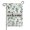 White-307, variant on Spring Summer Multicolored Flower Leaves Garden Flag 12.5x18 Inch Double Side for Outdoor Courtyard Garden Decor Flowers Welcome Holiday Flag for Outside Decoration