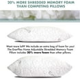 thumbnail image 4 of EnerPlex CertiPUR-US Certified Never-Flat Luxury Memory Foam King Pillow Shredded Bed Cooling Adjustable Loft Fully Machine Washable Removable Bamboo Cover 36x20 5-Year Warranty (King), 4 of 9