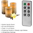 thumbnail image 2 of Lavish Home Flickering Flameless LED Candles with Birch Bark, 3 Piece, 2 of 3