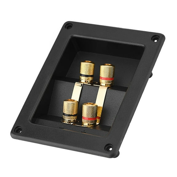 4 Copper Binding Post Terminal Cable Connector Speaker Terminal Box Acoustic Components