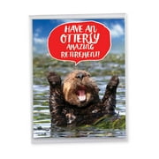 1 Big Funny Retirement Card (8.5 x 11 Inch) - Otterly Awesome Retirement from Us J6574ARTG-US