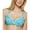 Blue/White, variant on Calvin Klein Womens Leopard Underwire Bikini Swim top White XS
