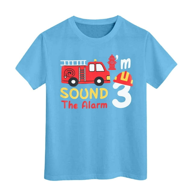 Hiiyo T-Shirt à Manches Courtes pour Grands Garçons, Tailles 3-13