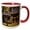 Red/White, variant on 3drose, Brooklyn Ginko Fall Autumn Shop, 11oz Two-tone Green Mug