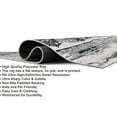 thumbnail image 4 of HR Abstract Area Rug - Non-Slip Rubber Backing, Polyester, Flat Texture, Gray and Multi-Color - Add Modern Elegance to Your Space with a Stunning Printed Design, 4 of 7