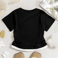 thumbnail image 2 of Lmnyox Girls Cute T Shirt Ribbed Side Ruched Short Sleeve Tee Shirt Crew Neck Summer Casual Slim Tops Clothes, 2 of 4