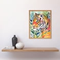 thumbnail image 2 of The Hidden Tiger Folk Art Art Print Framed Poster Wall Decor 12x16 inch, 2 of 5