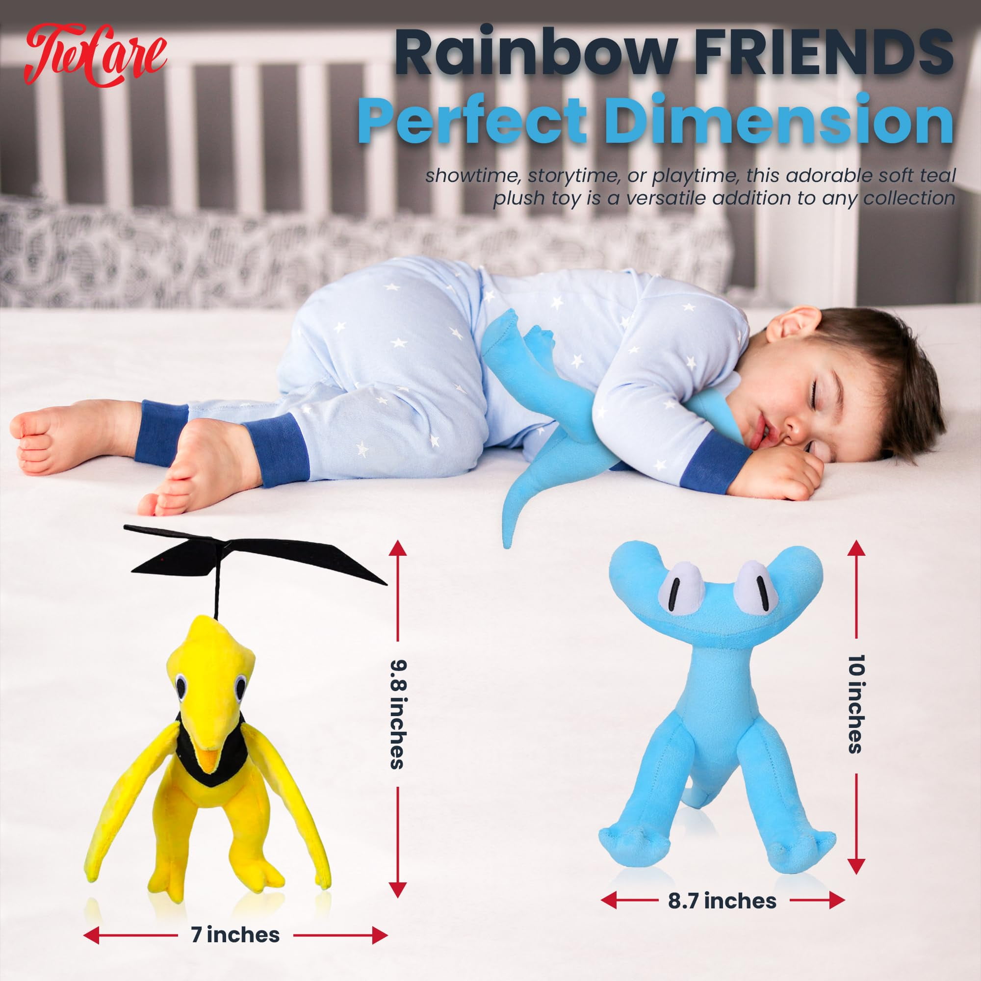Rainbow Friends Plush,Rainbow Friends Chapter 2 Plush Toys for Kids Gifts,  Soft Cute Cyan Rainbow Friends Stuffed Animal Doll(2PC-Yellow+Cyan) :  : Toys & Games