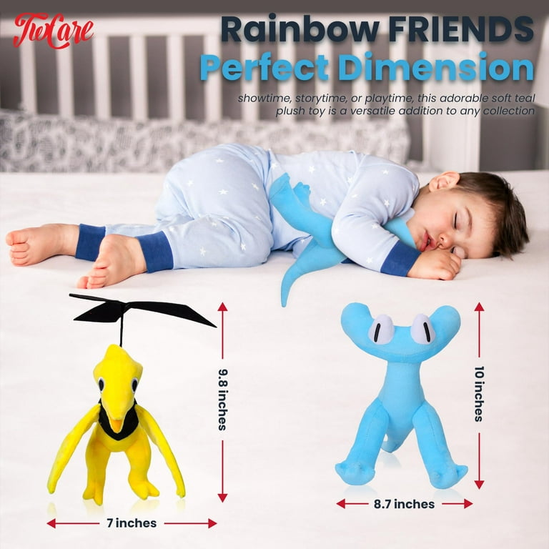 Rainbow Friends 3 Pack Plush Toy, Soft Stuffed Animal Monsters Doors Plush  Doll Toys Set, Wiki Plushies Toys Gifts for Kids Adults Birthday  Thanksgiving Christmas Horror Game Party Favors Fans 