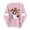 VKOYWKM-ZQR1-Pink, variant on VKOYWKM Fall Halloween Sweatshirts for Women Ghost Graphic Sweatshirts Oversized Long Sleeve Crew Neck Pullover Holiday Party Sweatshirt