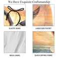 thumbnail image 4 of luoweisi Men's Beach Shorts Quick Dry Swim Trunks with Mesh Lining Seagull L, 4 of 5