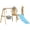 Natural Wood, variant on Natural Wood 3-in-1 Kids Swing Set with Slide, Baby Swing, Pretend Play - Outdoor Playset for Toddlers Ages 1.5-4, Durable HDPE Construction