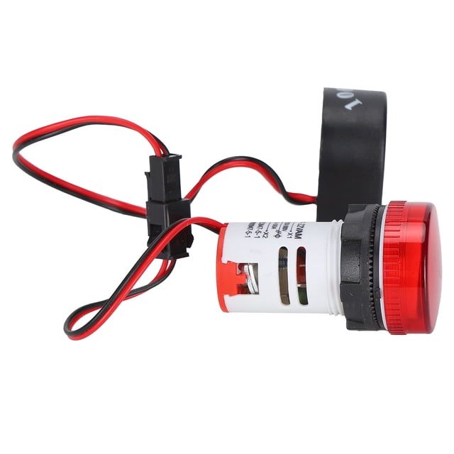 Current Indicator Universal 2 Display Round Lamp Light 60 to 500V AC AD101 to 22VAM, High Brightness, Low Energy Consumption
