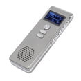 thumbnail image 3 of ZOUSSIQI Voice Recorder MP3 WAV 192kbps Noise Reduction Dual Microphone Password Function Digital Recorder with Earphone 32G EL225#18273, 3 of 9