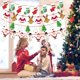 thumbnail image 4 of Merry Christmas Paper Banner Garland Xmas Decorations for Home Santa Ornament Hanging Flag 2024 Navidad New Year Party Supplies, 4 of 5