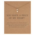 thumbnail image 2 of Paper Card Snowflake Happy Adjustable Alloy Necklace Pendant Clavicle Chain, 2 of 2
