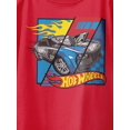 thumbnail image 3 of Hot Wheels Split Screen Flame Boys Graphic Short Sleeve T-Shirt (Red, S-XL), 3 of 4