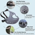 thumbnail image 2 of Dog Muzzle For Short Snout Dogs, Soft Silicone Breathable Bulldog Muzzle For Biting, Chewing, Licking, Ideal For Flat-faced Dogs, 2 of 5