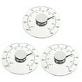 thumbnail image 4 of Minkissy Thermometer Acrylic Stainless Steel Home Users 3Pcs 4.3 Inch Diameter, 4 of 8