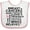 White and Pink, variant on Inktastic Breast Cancer Awareness Month Saying Boys or Girls Baby Bib