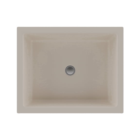 19" Rectangle Quartz Vanity Bathroom Sink, Galaxy Beige Drop-In Sink, Undermount Bathroom Sink, Granite Vanity Basin by Lexicon Platinum LP-V330-B