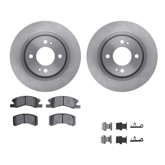 Front Brake Pad and Rotor Kit - Compatible with 2017 - 2024 Mitsubishi Mirage G4 2018 2019 2020 2021 2022 2023