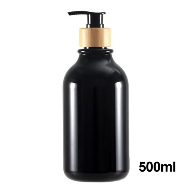 Bgsha Container Soap Dispenser Bamboo Pump Shampoo Pump Bottle Bathroom Accessories