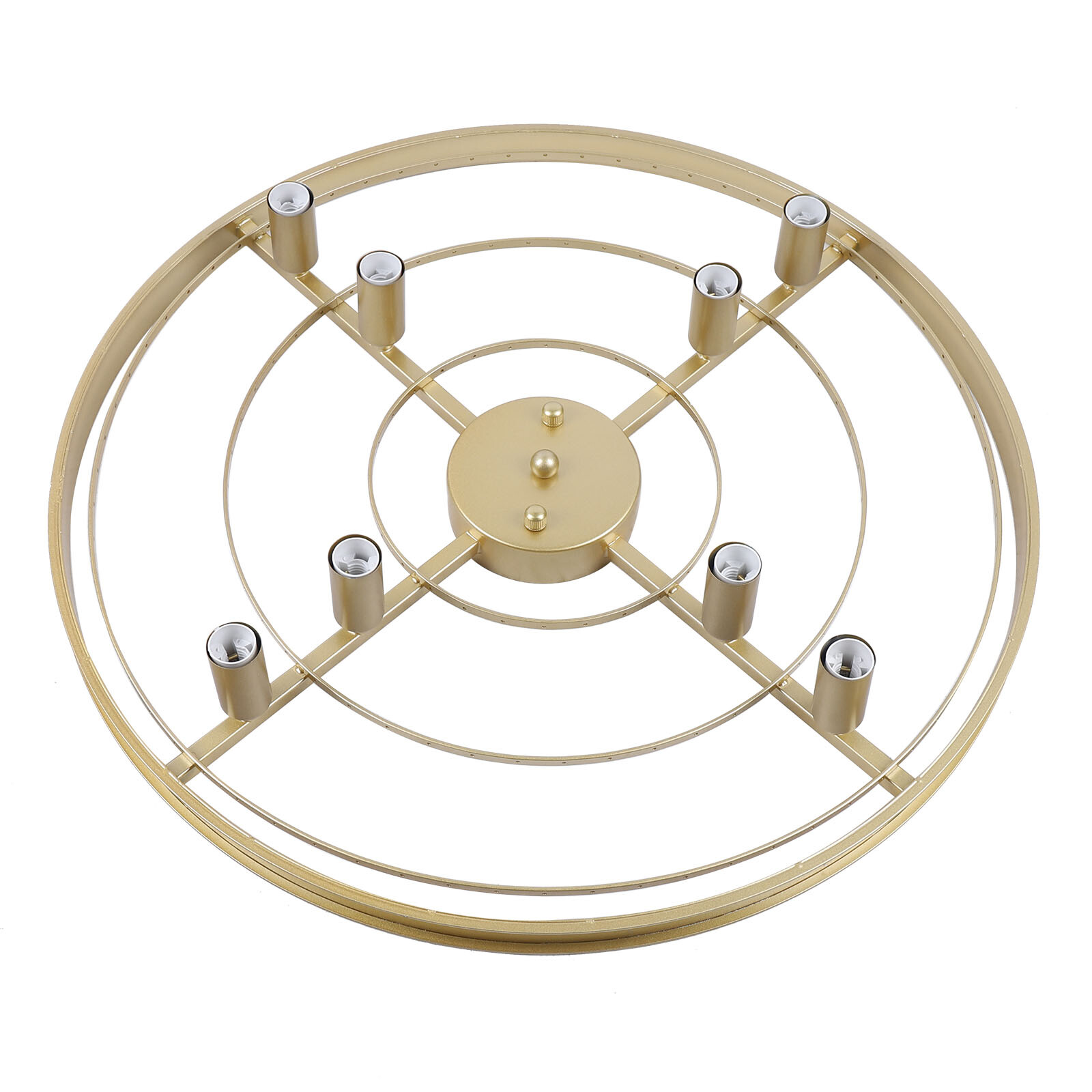 DENEST 23.6" Modern Crystal Chandelier Ceiling Light Fixture for Home & Office