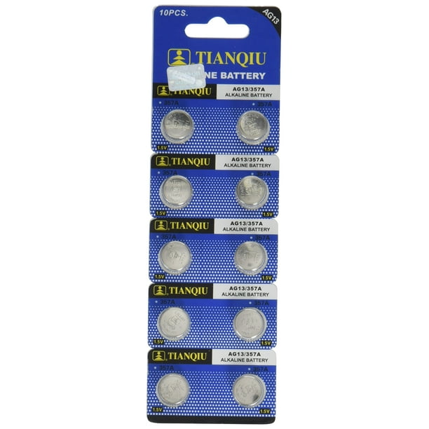 10 Pack Ag13 Lr44 6 357 Button Cell Battery Walmart Com Walmart Com