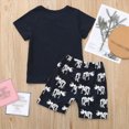 thumbnail image 5 of Paguaki Baby Boy Clothes Dinosaur Print Short Sleeve Tops And Pants 2-Piece Summer Pajamas Sleepwear Outfit Set, 5 of 6