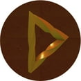 thumbnail image 1 of Ahgly Company Machine Washable Indoor Round Transitional Saddle Brown Area Rugs, 6' Round, 1 of 7