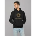 thumbnail image 2 of Le Soleil Radiance - Vintage Sun Emoji Graphic Men's Hoodie, 2 of 4