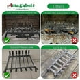 AMAGABELI GARDEN & HOME Fireplace Log Grate 30 inch Wrought Iron Fire