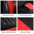 thumbnail image 5 of Maidao Car Seat Covers Leather for Lexus for SC 2019-Present 5 Seats Water Resistant Front Rear Cushion Protector Black Pink, 5 of 7