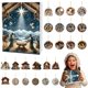 thumbnail image 2 of Cuenta atrás para Navidad 24 colgantes de la Virgen María y el Niño Jesús. Adornos navideños Adornos navideños Adornos navideños para el árbol de Navidad decorado, 2 of 7