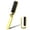 Gold, variant on Foldable Boar Bristle Hair Brush, 2 Pcs Travel Folding Collapsable Pocket Size Brush for Women, Anti-Static Range Styling Tool Mini Beard Brush for Men (Black & Gold)